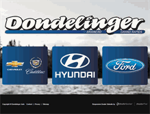 Tablet Screenshot of dondelingerauto.com